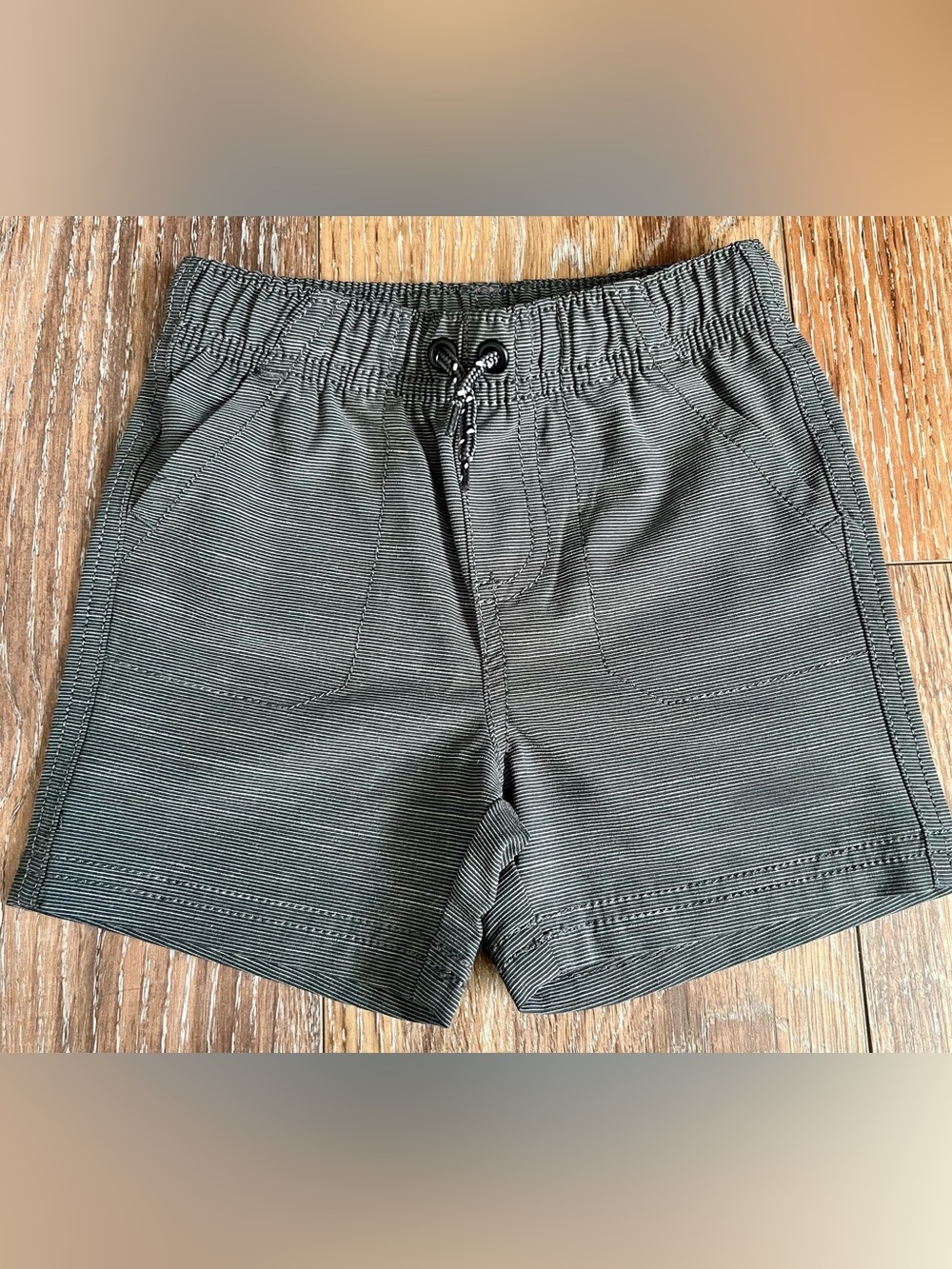 Jumping Beans Charcoal Grey Woven Tech Pull On Shorts Size 18 Months